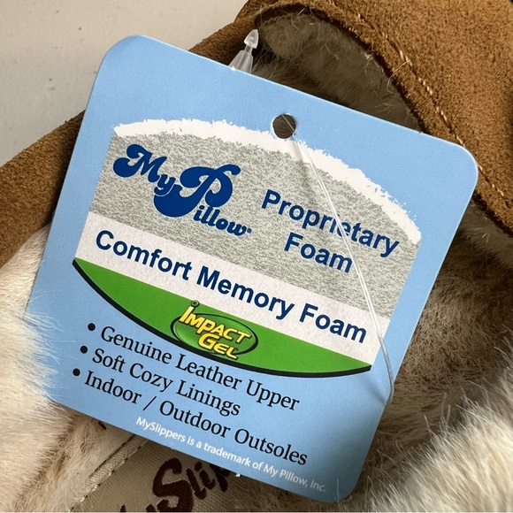 My Slipper NWOB Brown Leather Size Womens 7 - Picture 10 of 11